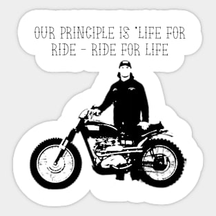 ride for life Sticker